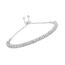 10K Yellow Gold over .925 Sterling Silver 1/4 Cttw Miracle-Set Diamond 4â€-10â€ Adjustable Bolo Tennis Bracelet (I-J Color, I3 Clarity)-5