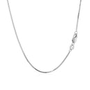 10k White Gold Classic Box Chain 1.0mm-3