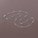 1.80 Carat Genuine Emerald .925 Sterling Silver Necklace-3