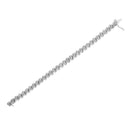 .925 Sterling Silver 2.0 Cttw Round-Cut Diamond "S" Link Bracelet (I-J Color, I3 Clarity) - 7.25"-5