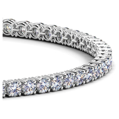Lab Grown Round Diamond Tennis Bracelet in 14k White Gold (5 cctw  F/G  VS2/SI1) - 0