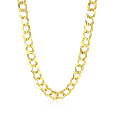 7.0mm 10k Yellow Gold Curb Chain - 0