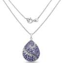 4.72 Carat Genuine Tanzanite .925 Sterling Silver Pendant-2
