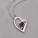 0.60 Carat Genuine Garnet .925 Sterling Silver Necklace-4