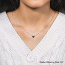 14k Rose Gold Polished Mini Heart Necklace-5