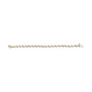 10K Yellow Gold 2.00 Cttw Round Cut Diamond 'S' Cluster Bracelet (J-K Color, I1-I2 Clarity)-4