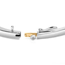 14K Two-Toned Gold Princess Cut Diamond Fashion Bangle (1 cttw, H-I Color, SI1-SI2 Clarity)-5