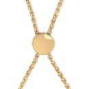 14K Yellow Gold Plated .925 Sterling Silver 1/10 Cttw Diamond Infinity Loop Adjustable Bolo Tennis Bracelet-2