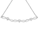 .925 Sterling Silver Diamond Accent Heart and Infinity 4â€-10â€ Adjustable Bolo Bracelet (I-J Color, I3 Clarity)-6