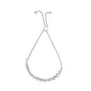 .925 Sterling Silver 1/10 Cttw Diamond Heart Link Bolo Bracelet (I-J Color, I2-I3 Clarity)-6
