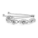 .925 Sterling Silver Diamond Accent Interlocking Infinity and Heart 4â€-10â€ Adjustable Bolo Tennis Bolo Bracelet (H-I Color, I2-I3 Clarity)-7