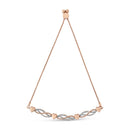 14K Rose Gold Plated .925 Sterling Silver Diamond Accent Layered Infinity Link and Heart Adjustable 4â€-10â€ Adjustable Bolo Bracelet (I-J Color, I3 Clarity)-6