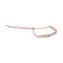 14K Rose Gold Plated .925 Sterling Silver Diamond Accent Layered Infinity Link and Heart Adjustable 4â€-10â€ Adjustable Bolo Bracelet (I-J Color, I3 Clarity)-7