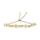14K Yellow Gold Plated .925 Sterling Silver Channel Set Diamond Accent Twist 4â€-10â€ Adjustable Bolo Bracelet (I-J Color, I3 Clarity)-7