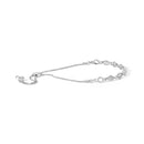 .925 Sterling Silver 1/2 Cttw Diamond Alternating Circle and Kite Link Adjustable Bolo Bracelet (I-J Color, I3 Clarity) - 4" to 10" Inches-5