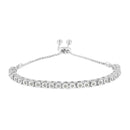 10K Yellow Gold over .925 Sterling Silver 1/4 Cttw Miracle-Set Diamond 4â€-10â€ Adjustable Bolo Tennis Bracelet (I-J Color, I3 Clarity)-11