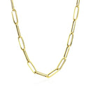 14K Yellow Gold Bold Paperclip Chain (4.2 mm)-2