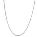 Moon Cut Bead Chain in 14k White Gold (2.50 mm)-3