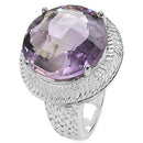 10.22 Carat Genuine Amethyst .925 Sterling Silver Ring-2