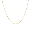 18k Yellow Gold Box Chain 0.6mm (0.60 mm)-2