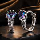 925 Sterling Silver Earrings with Transparent Glass for Women-1