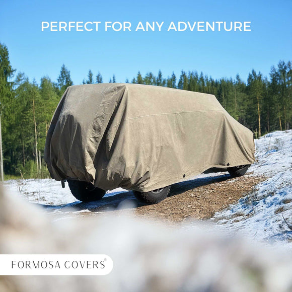 Jeep Cover for 1976–2006 – Water Resistant Taupe