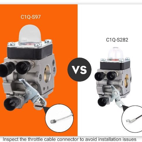 Hipa C1Q-S63 FS55R Carburetor Kit for Stihl FS 55 R 55RC FS38 FS45 FS46 FS80 FS85 FS80R FS85R FC85 String Trimmer Brushcutter # 4137-120-0606 - 0