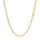 18k Yellow Gold Diamond Cut Cable Link Chain (2.60 mm)-3