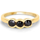 1.16 Carat Genuine Black Diamond .925 Sterling Silver Ring-3