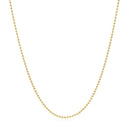 14k Yellow Gold Bead Chain 1.0mm-2
