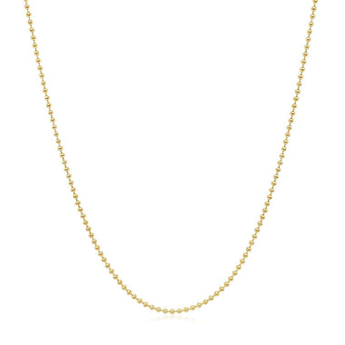 14k Yellow Gold Bead Chain 1.0mm - 0