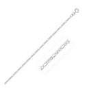 14k White Gold Solid Figaro Chain 1.9mm-1