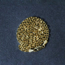 3.1mm 14k Yellow Gold Diamond Cut Cable Link Chain-6