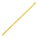 14k Yellow Gold Polished Oval Link Bracelet-1
