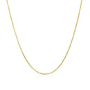 10k Yellow Gold Cable Chain 1.1mm-2