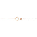 10K Rose and White Gold Plated .925 Sterling Silver 1/4 Cttw Miracle-Set Champagne Diamond Triple Circle 18" Necklace (I2-I3 Clarity)-4