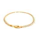 3.6mm 14k Two Tone Gold Pave Curb Bracelet-3