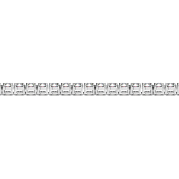 Lab Grown Round Diamond Tennis Bracelet in 14k White Gold (10 cctw F/G  VS2/SI1)