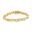 10K Yellow Gold Round-Cut Diamond Infinite Love Bracelet (1.00 cttw, I-J Color, I2-I3 Clarity)-1