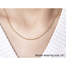 14k Yellow Gold Round Cable Link Chain 1.5mm-4
