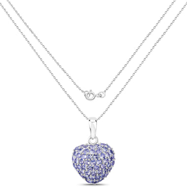 7.00 Carat Genuine Tanzanite .925 Sterling Silver Pendant - 0