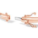 14K Rose Gold 1.00 Cttw Half Eternity Diamond Bangle Bracelet (G-H Color, SI2-I1 Clarity) - 7" Inches-5