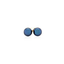 14k Yellow Gold Cultured Black Pearl Stud Earrings (6.0 mm)-2