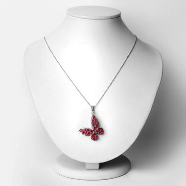 4.72 Carat Genuine Ruby .925 Sterling Silver Pendant - 0
