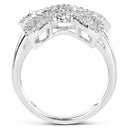 0.58 Carat Genuine White Diamond .925 Sterling Silver Ring-2