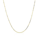 14k Yellow Gold Classic Box Chain 0.6mm-2