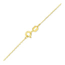 14K Yellow Gold Four Leaf Clover Necklace-3