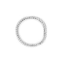 14K White Gold 5.00 Cttw Invisible Set Princess-Cut Diamond Belt and Buckle Tennis 7" Bracelet (H-I Color, SI1-SI2 Clarity)-3