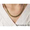 14k Yellow Gold Polished Miami Cuban Chain Necklace-3
