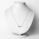 0.24 Carat Genuine Amethyst .925 Sterling Silver Necklace-2